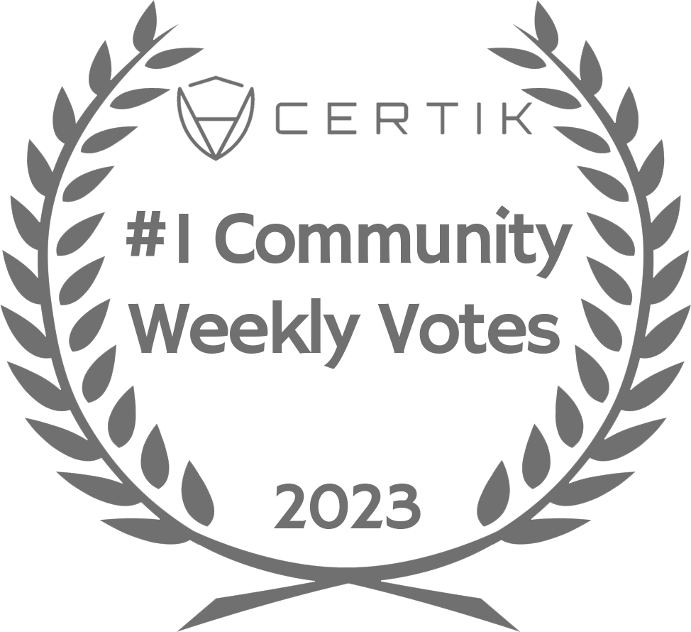 Sekuya awarded as TOP 1 Global CertiK Community banner